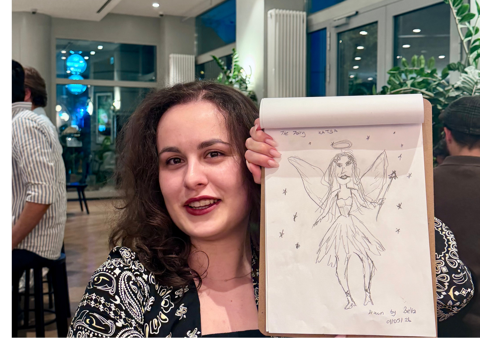 Funny portrait activity at Terrible Art Night Munich